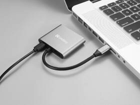 Dokovacia stanica Sandberg USB-C Dock, 2xHDMI, USB-A 3.0, USB-C PD 100W čierna

 obrázok produktu 5 z 5
