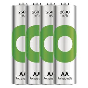 Batéria nabíjacia GP ReCyko 2600 AA (HR6), 4 ks 

 obrázok produktu 1 z 2