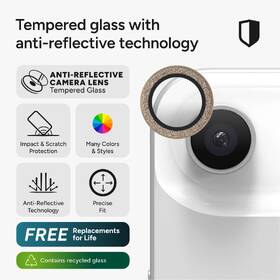 Tvrdené sklo ZAGG InvisibleShield Premium GL (CameraRing) Glitter na Apple iPhone Air zlaté

 obrázok produktu 5 z 11