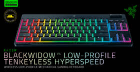 Klávesnica Razer BlackWidow V4 Low-profile Tenkeyless HyperSpeed (Yellow  Switch), US layout čierna

 obrázok produktu 15 z 16