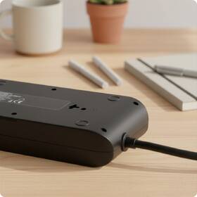 Kábel predlžovací Huslog 15W 6xzásuvka, 2xUSB-C, 2xUSB čierny

 obrázok produktu 6 z 9