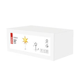 LED dekorácie EMOS vianočná hviezda papierová s bielym stojanom, 45 cm, vnútorná 

 obrázok produktu 5 z 5