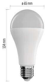 Inteligentná žiarovka EMOS GoSmart A60 14 W E27 Wi-Fi RGBCCT 

 obrázok produktu 3 z 4