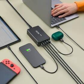 Nabíjačka do siete Hama GaN, 3x USB-C PD, 2x USB-A (1x QC), 140 W čierny

 obrázok produktu 8 z 9