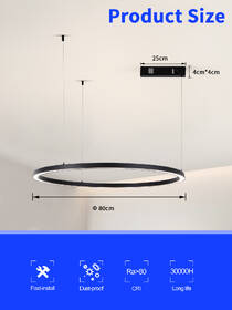 Závesné svietidlo IMMAX NEO FINO NEW SMART, Zigbee 3.0, TUYA, 1 kruh čierne

 obrázok produktu 9 z 11