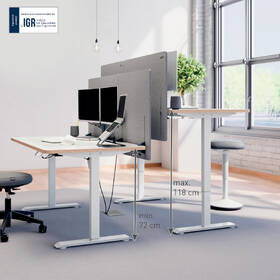 Elektrický stôl Leitz Ergo 140 × 80 cm biely

 obrázok produktu 4 z 9