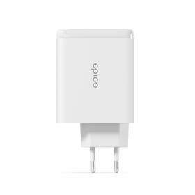 Nabíjačka do siete Epico 100W GaN USB-C/USB-C + kábel USB-C, 2m biela

 obrázok produktu 1 z 4