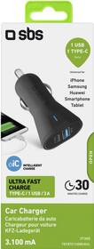 Adaptér do auta SBS USB-A/USB-C, 10 W, 2,1 A/3,1 A čierna

 obrázok produktu 2 z 2