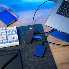 USB Hub HyperDrive Flex 8 Port USB-C čierny

 obrázok produktu 6 z 6