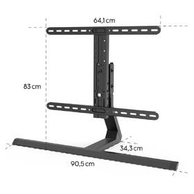 Stojan pre TV Hama Design, stolný, nastaviteľný, pre uhlopriečky 32"-65", nosnosť 40 kg čierny

 obrázok produktu 6 z 12