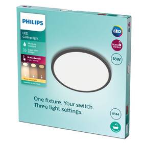 LED stropné svietidlo Philips CL550, Superslim, 18W, IP44, teplá biela čierne

 obrázok produktu 2 z 2