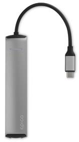 USB Hub Epico USB-C Slim strieborný

 obrázok produktu 3 z 3
