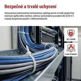 Sťahovacie pásky EMOS 300×4,8MM, 100KS biele

 obrázok produktu 8 z 10