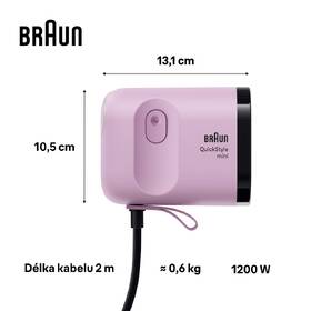 Ručný naparovač odevov Braun GS1031PU fialový

 obrázok produktu 5 z 8