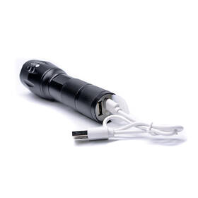 Lampáš Solight 300lm, Cree, fokus, Li-Ion, USB nabíjanie, power banka čierna

 obrázok produktu 2 z 4