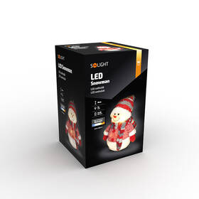 LED dekorácie Solight snehuliak, 26cm, 6x LED, IP20, 3x AA 

 obrázok produktu 6 z 6
