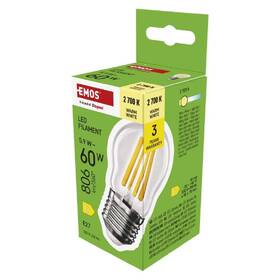 LED žiarovka EMOS Filament mini globe, 5,9 W, 806lm, E27, teplá biela 

 obrázok produktu 2 z 3
