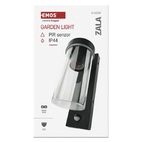 Nástenné svietidlo EMOS Zala ZGC040P, zahradní, E27, IP44, MAX 15W, PIR 

 obrázok produktu 3 z 10
