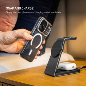 Bezdrôtová nabíjačka FIXED 3v1 MagPowerstation Alu 3 s podporou MagSafe čierna

 obrázok produktu 6 z 11