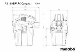 Priemyselný vysávač Metabo 60202985 AS 18 HEPA PC Compact (bez batérie) 

 obrázok produktu 3 z 5