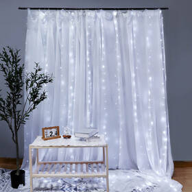 Vianočné osvetlenie ColorWay vnútorné, 300 LED, 3× 3m, 220–240V AC, studená biela 

 obrázok produktu 11 z 18