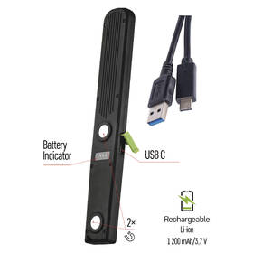 Lampáš EMOS SMD LED + LED, 700 lm, 1200 mAh 

 obrázok produktu 8 z 13