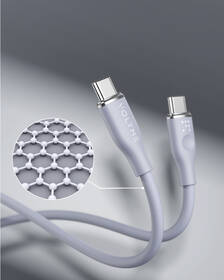 Kábel Voltme Powerlink Moss Series USB-C/USB-C, CTC 5A/100W 1,8m sivý

 obrázok produktu 1 z 1