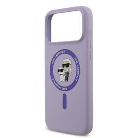 Kryt na mobil Karl Lagerfeld Liquid Silicone Karl and Choupette MagSafe na Apple iPhone 17 Pro Max fialový

 obrázok produktu 5 z 7