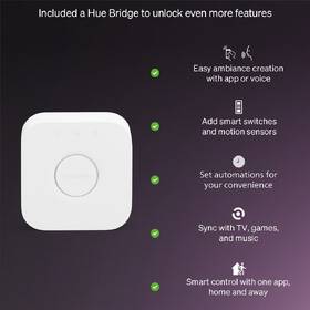 Štartovacia sada Philips Hue Essential Bluetooth, 8 W, E27, White and Color Ambiance (3 ks) + Bridge kit 

 obrázok produktu 7 z 9