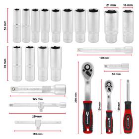 Sada gola kľúčov Einhell E-Case (92 ks) 49370514 

 obrázok produktu 4 z 6