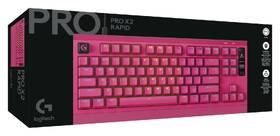 Klávesnica Logitech PRO X2 RAPID, US INT'L ružová

 obrázok produktu 4 z 5