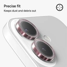 Tvrdené sklo ZAGG InvisibleShield Premium GL (CameraRings) Glitter na Apple iPhone 17/16/16 Plus ružové

 obrázok produktu 6 z 11