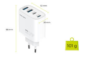Nabíjačka do siete Mobile Origin GaN 40W 2xUSB-C/2xUSB-A biela

 obrázok produktu 13 z 14