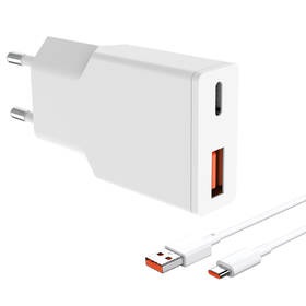 Nabíjačka do siete Solight USB A+C 20W fast charger biely

 obrázok produktu 4 z 7