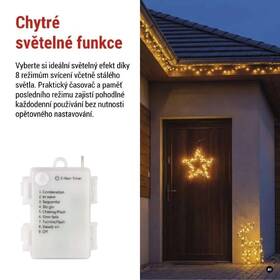 LED dekorácie EMOS 60 WINDOW STAR, 3AA, TIMER, WW priehľadná

 obrázok produktu 5 z 6