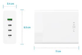 Nabíjačka do siete FIXED Charging Station 3xUSB-C/ 1xUSB-A, GaN, PD 3.0, 200 W biela

 obrázok produktu 11 z 12