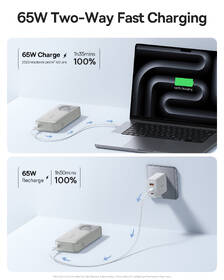 Powerbank Baseus Qpow2 20000mAh 65W s káblom USB-C biely

 obrázok produktu 4 z 10