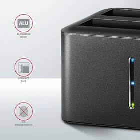 Dokovacia stanica Axagon Mini dock Dual 2.5" SSD/HDD strieborná

 obrázok produktu 5 z 8