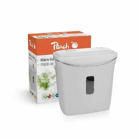Skartovač Peach Micro Cut PS600-06, P-5, 65dB, 4 listy, autostart, 12 L kôš biely

 obrázok produktu 3 z 3