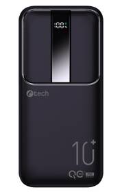 Powerbank C-Tech 10000 mAh, Li-Pol, 22,5W, USB-C/USB-A/micro USB čierna

 obrázok produktu 1 z 5
