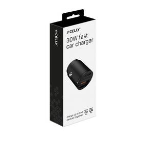 Adaptér do auta Celly Mini USB-C/USB-A, 30 W čierny

 obrázok produktu 4 z 4