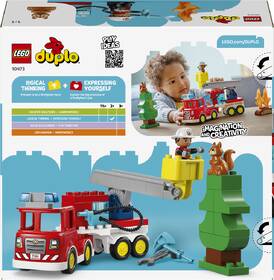 Stavebnica LEGO® DUPLO® 10473 Hasičské auto s hadicou a hasičom 

 obrázok produktu 2 z 9