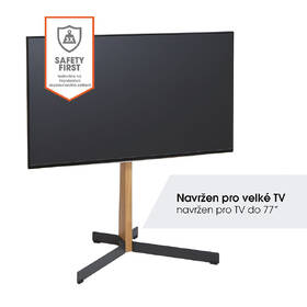 Stojan pre TV Vogel’s TVS 3695B pre uhlopriečky 40" až 77", nosnosť 50 kg čierny/drevený

 obrázok produktu 5 z 13