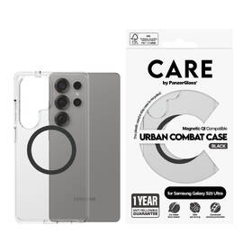 Kryt na mobil PanzerGlass CARE Urban Combat Qi na Samsung Galaxy S25 Ultra čierny/priehľadný

 obrázok produktu 3 z 9