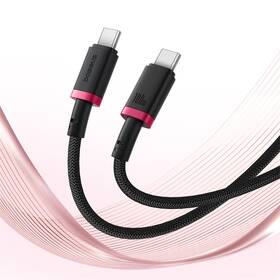 Kábel Baseus Dura USB-C/USB-C, 100W, 2m čierny/červený

 obrázok produktu 6 z 16