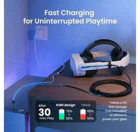 Kábel KIWI design 5M Link Cable with charing čierny

 obrázok produktu 2 z 6