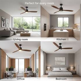 Ventilátor stropný Rohnson R-8160 čierny/hnedý

 obrázok produktu 11 z 13