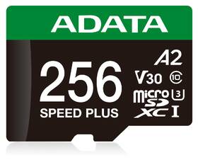 Pamäťová karta ADATA Speed Plus MicroSDXC 256GB, U3 (180R/160W) + SD adaptér čierna

 obrázok produktu 1 z 2