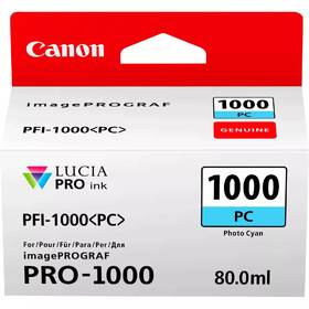 Cartridge Canon PFI-1000 PC, 80 ml, foto azúrová 

 obrázok produktu 3 z 3