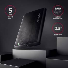 Box na HDD Axagon USB-C SATA 2.5 HDD 

 obrázok produktu 1 z 5